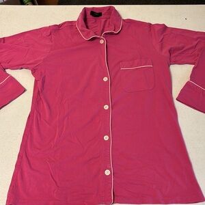 J. Crew long sleeve button shirt pajama top